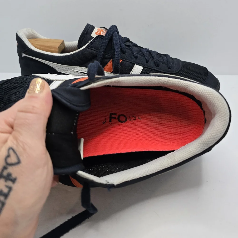 Onitsuka Tiger by Asics Ultimate 81 EX navy sporty Blockcore sneakers MENS 11 - Picture 4 of 9